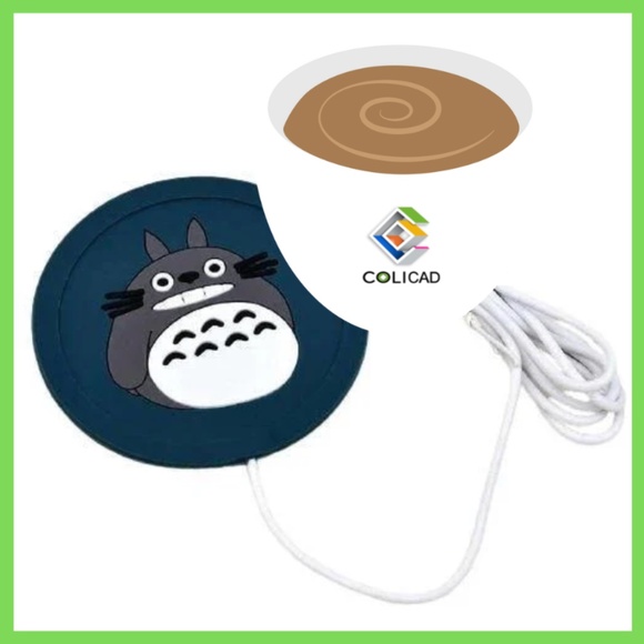 USB Cartoon Totoro Coaster Mug Mat Keep Drink Warmer Cup Warmer - Picture 1 of 3